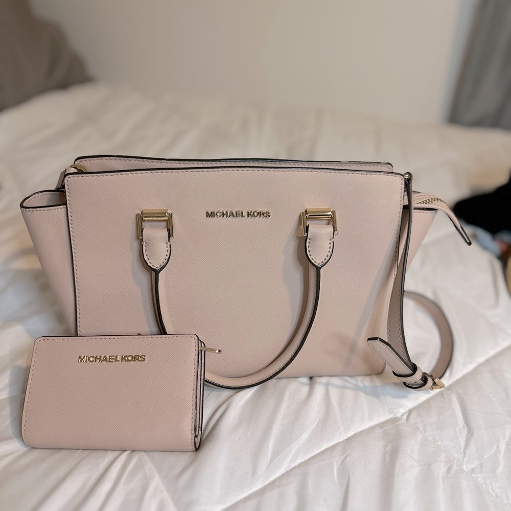 Michael Kors Matching Purse & Wallet Blush Pink